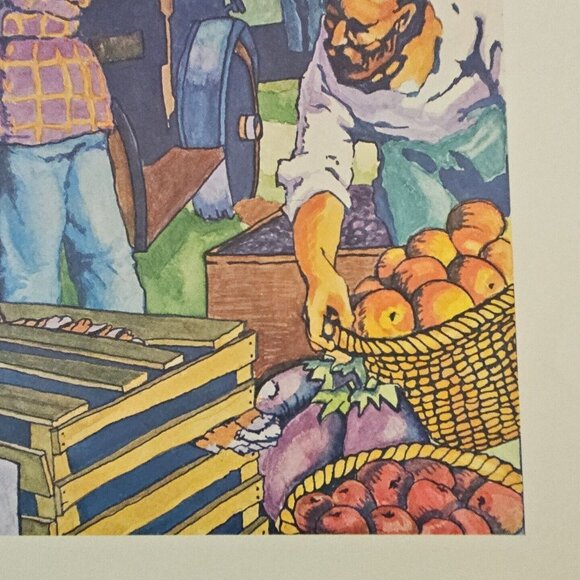 Seattle Pike Place Market Annual Fair Poster 1982 75th Celebration Lithograph - Picture 6 of 13